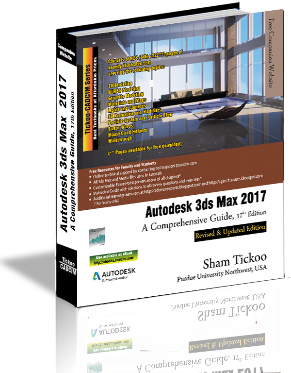 Odysseus arkitekt adelig Autodesk 3ds Max 2017: A Comprehensive Guide Book By Prof. Sham Tickoo and  CADCIM Technologies